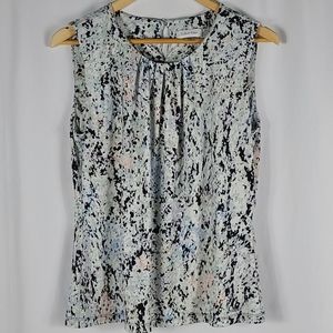 Calvin Klein | Pastel/Black Spot Sleeveless Blouse